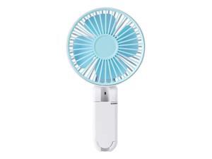 XIAOF-FEN Mini Portable Fans Desktop Rechargeable Built-in Battery Air Cooling Fan Student Dormitory Bed USB Fan USB Fan Color : Bule, Size : 2000 mAh