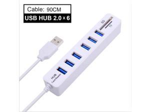 XLHJFDI Multi-Port Splitter USB2.0HUB one for More Than 16 Interfaces with Power Hub Expansion for Laptops and Desktop USB 2.0 Hubs