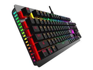 NLXTXQC 104 Keys Burst Backlit Keyboard Tri-Color Backlit Gaming Keyboard Light Brightness Can Be Freely Adjusted