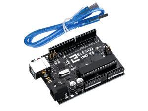 UNO R3 Board ATmega328P ATMEGA16U2 with USB Cable Compatible with Arduino IDE Projects, RoHS Compliant