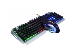 LIUFENGLONG Illuminated Gaming Keyboard Wired Laptop USB Mechanical Feel Keyboard Professional Gaming Keyboard