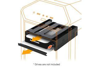 ICY DOCK DuoSwap Tray-Less 3.5” SATA HDD Mobile Rack and Ultra-Slim 9.5mm Optical Disk Drive Bay for Hot Swap 5.25” Bay - MB971SPO-B