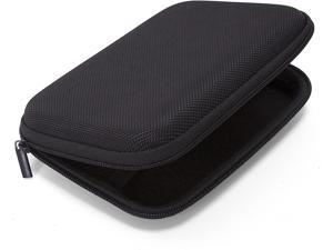 Ginsco Hard Carrying Case for Portable External Hard Drive Toshiba Canvio Basics Seagate Expansion WD Elements (Black)