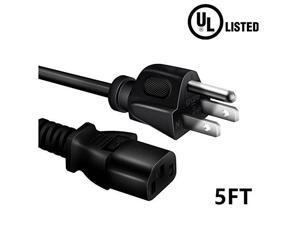 PK Power UL Listed 5ft//1.5m AC Power Cord for Canon RE-650 RE-350 DZ-3600U RE-450X RE-455X Document Camera