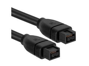 2m Firewire 9 Pin Male to 6 pin male Cable Lead Clear IEEE1394B PC Mac DV OUT