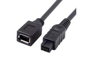 Cable Length: 10cm Computer Cables 10cm//0.1m White Yoton 1394 IEEE1394 6PIN Female to 1394b 9PIN Male Firewire 400 to 800 Adapter Cable