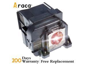 ELPLP77 V13H010L77 Projector Lamp with Housing for Epson PowerLite 1985WU 1980WU 4855WU G5910 4650 1975W 4750W Replacement Lamp by Araca ELPLP77 V13H010L77 Projector Lamp with Housing for Epson PowerLite 1985WU 1980WU 4855WU G5910 4650 1975W 4750W Replacement Lamp by Araca