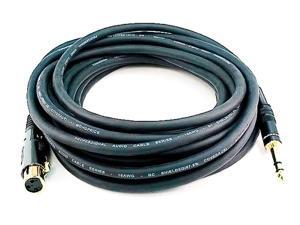 2 Pack 6 feet Premier Series XLR Male to 1//4in TRS Male Cable