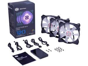 Cooler Master MasterFan Pro 120 Air Flow RGB- 120mm High Air Flow RGB Case Fan, 3 in 1 with RGB LED Controller, Computer Cases CPU Coolers and Radiators Cooler Master MasterFan Pro 120 Air Flow RGB- 120mm High Air Flow RGB Case Fan, 3 in 1 with RGB LED Controller, Computer Cases CPU Coolers and Radiators