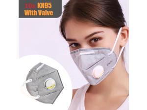 10pcs N95 Respirator Face Mask Anti Pollution Smoke Allergy Reusable KN95 10pcs N95 Respirator Face Mask Anti Pollution Smoke Allergy Reusable KN95