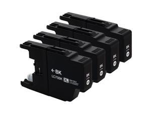 E-Z Ink ™ Compatible Ink Cartridge Replacement For Brother LC75 LC-75 LC-75XL High Yield (4 Black) LC75BK LC75BKS E-Z Ink ™ Compatible Ink Cartridge Replacement For Brother LC75 LC-75 LC-75XL High Yield (4 Black) LC75BK LC75BKS