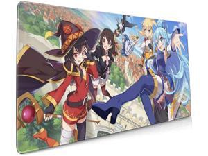 THWTHGTR Anime KonoSuba Mouse Pad XXL Gaming Mouse Pad Non-Slip Rubber Base Mousepads Desk Accessories Keyboard Mat Large (35.4x15.7inches / 90x40cm) for Work Games Office Writing Desk THWTHGTR Anime KonoSuba Mouse Pad XXL Gaming Mouse Pad Non-Slip Rubber Base Mousepads Desk Accessories Keyboard Mat Large (35.4x15.7inches / 90x40cm) for Work Games Office Writing Desk