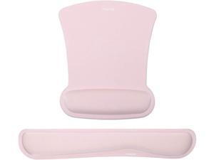 MOSISO Wrist Rest Support for Mouse Pad & Keyboard Set, Ergonomic Mousepad Non-Slip Rubber Base Home/Office Pain Relief & Easy Typing Cushion with Neoprene Cloth & Raised Memory Foam, Pink MOSISO Wrist Rest Support for Mouse Pad & Keyboard Set, Ergonomic Mousepad Non-Slip Rubber Base Home/Office Pain Relief & Easy Typing Cushion with Neoprene Cloth & Raised Memory Foam, Pink