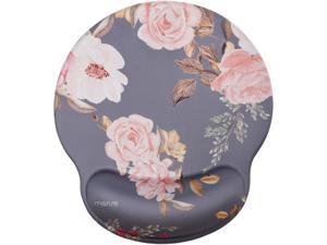 MOSISO Mouse Pad with Wrist Rest Support, Peony Ergonomic Mousepad Non-Slip Rubber Base Comfortable Home/Office Pain Relief&Easy Typing Cushion for Laptop with Neoprene Cloth&Raised Memory Foam, Gray MOSISO Mouse Pad with Wrist Rest Support, Peony Ergonomic Mousepad Non-Slip Rubber Base Comfortable Home/Office Pain Relief&Easy Typing Cushion for Laptop with Neoprene Cloth&Raised Memory Foam, Gray