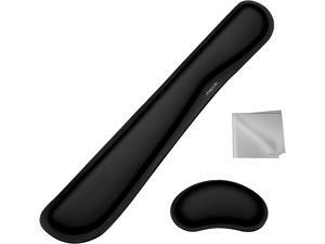 MOSISO Mouse Pad Wrist Support,Ergonomic Keyboard Wrist Rest Mousepad Raised Memory Foam Set Non-Slip Rubber Base Home/Office Pain Relief&Easy Typing Neoprene Cloth Cushion with Wipe Cloth, Black MOSISO Mouse Pad Wrist Support,Ergonomic Keyboard Wrist Rest Mousepad Raised Memory Foam Set Non-Slip Rubber Base Home/Office Pain Relief&Easy Typing Neoprene Cloth Cushion with Wipe Cloth, Black