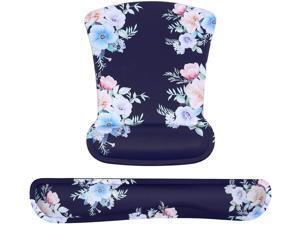 MOSISO Wrist Rest Support for Mouse Pad & Keyboard Set,Trumpet Creeper Ergonomic Mousepad Non-Slip Rubber Base Home/Office Pain Relief&Easy Typing Cushion with Neoprene Cloth&Raised Memory Foam, Blue MOSISO Wrist Rest Support for Mouse Pad & Keyboard Set,Trumpet Creeper Ergonomic Mousepad Non-Slip Rubber Base Home/Office Pain Relief&Easy Typing Cushion with Neoprene Cloth&Raised Memory Foam, Blue