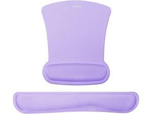 MOSISO Wrist Rest Support for Mouse Pad & Keyboard Set, Ergonomic Mousepad Non-Slip Rubber Base Home/Office Pain Relief & Easy Typing Cushion with Neoprene Cloth & Raised Memory Foam, Light Purple MOSISO Wrist Rest Support for Mouse Pad & Keyboard Set, Ergonomic Mousepad Non-Slip Rubber Base Home/Office Pain Relief & Easy Typing Cushion with Neoprene Cloth & Raised Memory Foam, Light Purple