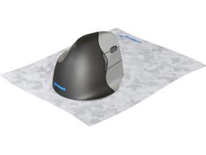 Evoluent VM4R VerticalMouse 4 Right Hand Ergonomic Mouse with Wired USB Connection + Evoluent MP2 Reusable Stick-On Mouse Pad - Value Bundle