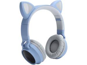 PUSOKEI Cat Gaming Headset- Wireless Cat Ear Headphones RGB 3?Color LED Breathing Light Headsets, Cat Headphones Gaming Headset with Mic PUSOKEI Cat Gaming Headset- Wireless Cat Ear Headphones RGB 3?Color LED Breathing Light Headsets, Cat Headphones Gaming Headset with Mic
