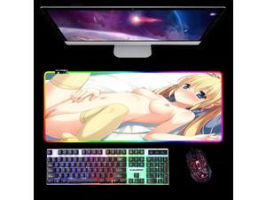 Anime Girl Mouse Pad RGB Large Gaming LED Backlight XXL Gamer Keyboard Mousepad Locking Edge Desk Mat (B) 47.24x23.62x0.15 inch Anime Girl Mouse Pad RGB Large Gaming LED Backlight XXL Gamer Keyboard Mousepad Locking Edge Desk Mat (B) 47.24x23.62x0.15 inch
