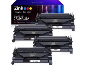 E-Z Ink (TM) Compatible Toner Cartridge Replacement for HP 26A CF226A 26X CF226X (Black, 4 Pack) E-Z Ink (TM) Compatible Toner Cartridge Replacement for HP 26A CF226A 26X CF226X (Black, 4 Pack)