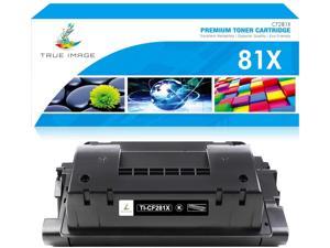 TRUE IMAGE Compatible Toner Cartridge Replacement for HP 81X CF281X 81A CF281A Toner for Laserjet Enterprise MFP M605 M604 M605N M605DN M605X M604N M604DN M630 M606 M630h M630z M630f (Black, 1-Pack)
