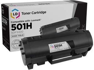 LD Compatible Toner Cartridge Replacement for Lexmark 501H 50F1H00 High Yield (Black)