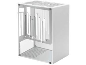 Obokidly K40 Mini ITX A4 PC Computer Case Aluminum SFX-L Power Supply with High Temperature Resistant Acrylic Side Panels