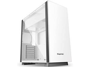 ATX Case, Gaming PC Case, Computer Case, Full-Side Transparent Desktop Host, E-ATX Slab Mid-Tower DIY Game Water Cooling, RGB Colorful Light Bar (Color : White) ATX Case, Gaming PC Case, Computer Case, Full-Side Transparent Desktop Host, E-ATX Slab Mid-Tower DIY Game Water Cooling, RGB Colorful Light Bar (Color : White)