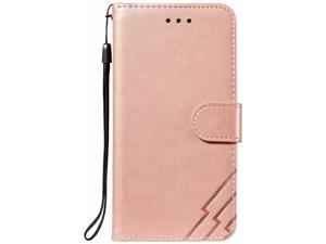 FlipBird Wallet Case Compatible with iPhone 8 Plus Embossed PU Leather Wallet Phone Case with Card HolderKickstandLanyard Flip Cover for iPhone 7 PlusiPhone 8 Plus Rose Gold