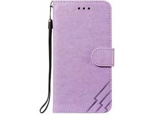 FlipBird Wallet Case Compatible with Galaxy S10 Plus Embossed PU Leather Wallet Phone Case with Card Holder/Kickstand/Lanyard Flip Cover for Samsung Galaxy S10 Plus Purple