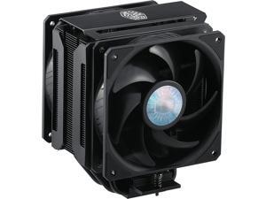 Cooler Master MasterAir MA612 Stealth CPU Air Cooler - Push-Pull SickleFlow 120 V2 Fans, 6 Heat Pipe Array, Unlimited RAM Clearance, Matte Black Finish - Universal Socket Compatibility