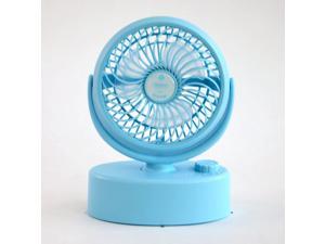 XIAOXIONG Mini USB and Desktop Personal Fan Shaking Head Fan Mini Rechargeable Student Portable Bed Head Home Use Desktop Fan USB Fan Mini Fan Optional Color Color : Green