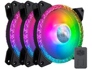 VIVITG 120mm Case Fan, High Performance Colorful Cooling PC Fans, RGB with Hydraulic Bearing, Low Noise for PC Case Fans, 3 Pack