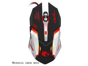 honjedecor Crack led Illuminated Backlit USB Wired pc Rainbow Gaming Keyboard 1 pcs Keyboards Black