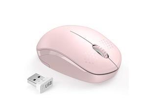 BINGFEI USB Wireless Mouse 2.4G 1600DPI 3 Buttons Ergonomic for iMac pro MacBook Laptop Computer pc Optical Mini mice Silent,Red