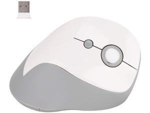 Color : White LAOHAO Wireless Gaming Mouse Ergonomic Vertical Mouse 800//1200//1600DPI Computer 5D Optical Mice Mause with Mouse Pad for PC Laptop Classic Mouse