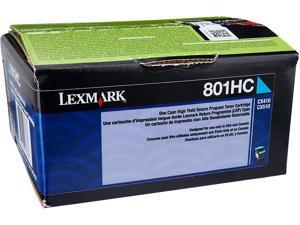 Lexmark 80C1HC0 Cyan High Yield Return Program Toner Lexmark 80C1HC0 Cyan High Yield Return Program Toner