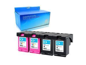 EVESKY Tyjtyrjty 4X 2Black2TriColor Compatible for Ink Cartridge 664 XL for hp 664 Cartridge for HP DeskJet 1115 2135 3635 1118 2138 3636 3638 4536 4676 for hp664