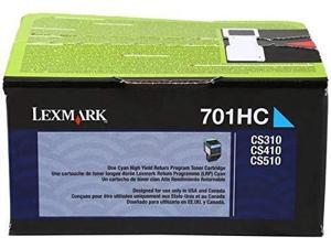 Lexmark 70C1HC0 701HC Cyan High Yield Return Program Toner Cartridge Lexmark 70C1HC0 701HC Cyan High Yield Return Program Toner Cartridge