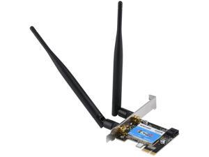 Serounder WiFi Adapter 600M External Dual-Band 2.4G//5G Antenna WiFi USB Adapter Receiver Wireless Network Card