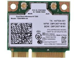 Mugast Intel 7260HMW Dualband Wireless WiFi Card with Bluetooth 4.0, Mini PCI-E Network Card for Desktop,All-in-one Machine, Notebook, Advertising Machine, etc Mugast Intel 7260HMW Dualband Wireless WiFi Card with Bluetooth 4.0, Mini PCI-E Network Card for Desktop,All-in-one Machine, Notebook, Advertising Machine, etc