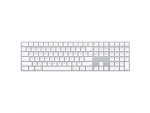 Apple Magic Keyboard with Numeric Keypad Rechargable Wireless Silver MQ052LL/A