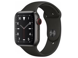 Apple Watch Series 5 44mm GPS Cellular Titanium Space Black Case Black Band Apple Watch Series 5 44mm GPS Cellular Titanium Space Black Case Black Band
