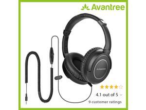 Avantree HF039 Long Coiled Cord Headphones for TV, 16.4 Feet / 5M Extended Range Cable, Over-ear Headphones, 3.5mm Audio Output, Stereo Sound Headphones with Spiral Coil Wire In-line Volume Control Avantree HF039 Long Coiled Cord Headphones for TV, 16.4 Feet / 5M Extended Range Cable, Over-ear Headphones, 3.5mm Audio Output, Stereo Sound Headphones with Spiral Coil Wire In-line Volume Control