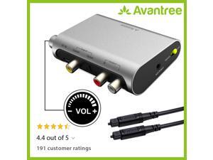 Avantree DAC Digital to Analog Audio Converter with Toslink Optical Cable, Volume Control, 192KHz, SPDIF to Stereo L/R RCA 3.5mm Adapter for PS4 PS3 Xbox HD DVD Home Cinema Systems AV Amps Apple TV Avantree DAC Digital to Analog Audio Converter with Toslink Optical Cable, Volume Control, 192KHz, SPDIF to Stereo L/R RCA 3.5mm Adapter for PS4 PS3 Xbox HD DVD Home Cinema Systems AV Amps Apple TV