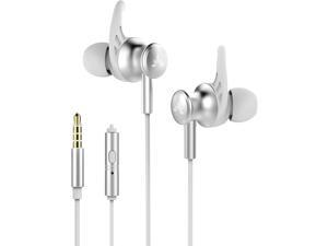 Avantree ME12 Sports Earbuds Wired with Microphone, Sweatproof Running Earphones with Earfin, Metal in Ear Headphones for Workout Exercise Gym, Compatible with iPhone iPod Android Cell Phones PC Avantree ME12 Sports Earbuds Wired with Microphone, Sweatproof Running Earphones with Earfin, Metal in Ear Headphones for Workout Exercise Gym, Compatible with iPhone iPod Android Cell Phones PC
