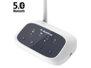 Avantree Oasis (New Version) Bluetooth 5.0 Transmitter Receiver for TV, Certified aptX Low Latency Wireless Audio Adapter for 2 Headphones, Home Stereo Speakers, Dual Link, Long Range, Optical AUX RCA Avantree Oasis (New Version) Bluetooth 5.0 Transmitter Receiver for TV, Certified aptX Low Latency Wireless Audio Adapter for 2 Headphones, Home Stereo Speakers, Dual Link, Long Range, Optical AUX RCA