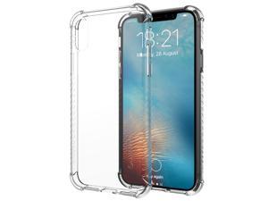 Luvvitt Clear Grip Flexible Slim Shock Proof TPU Case for Apple iPhone X  XS  Clear