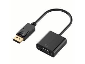 DP male to DVI Female Adapter Video Display Port Cable Converter for PC Laptop Black